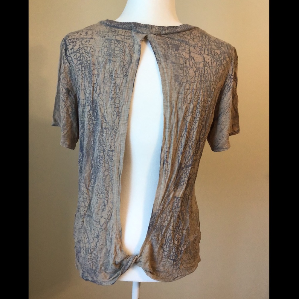 Open back tee